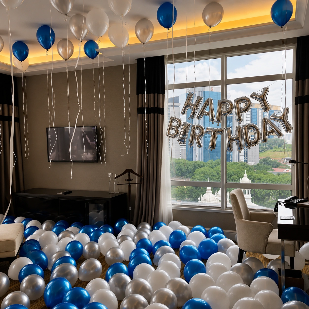 Simple Birthday Hall Decoration