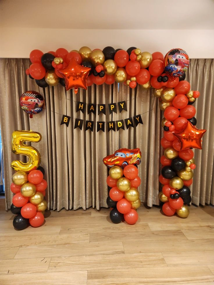 Car Theme Home Birthday Decoration