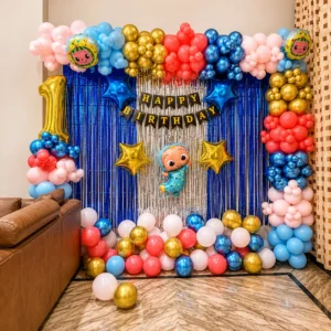 Cocomelon Theme Birthday Hall Decoration