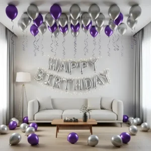 Elegant Birthday Hall Decoration