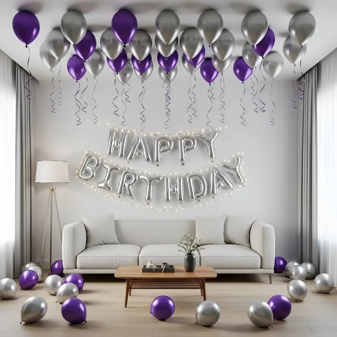 Elegant Birthday Hall Decoration