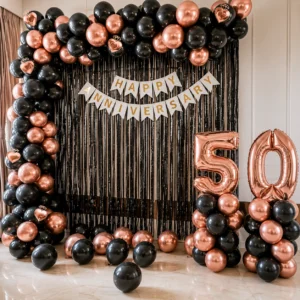 Rosegold Anniversary Decoration