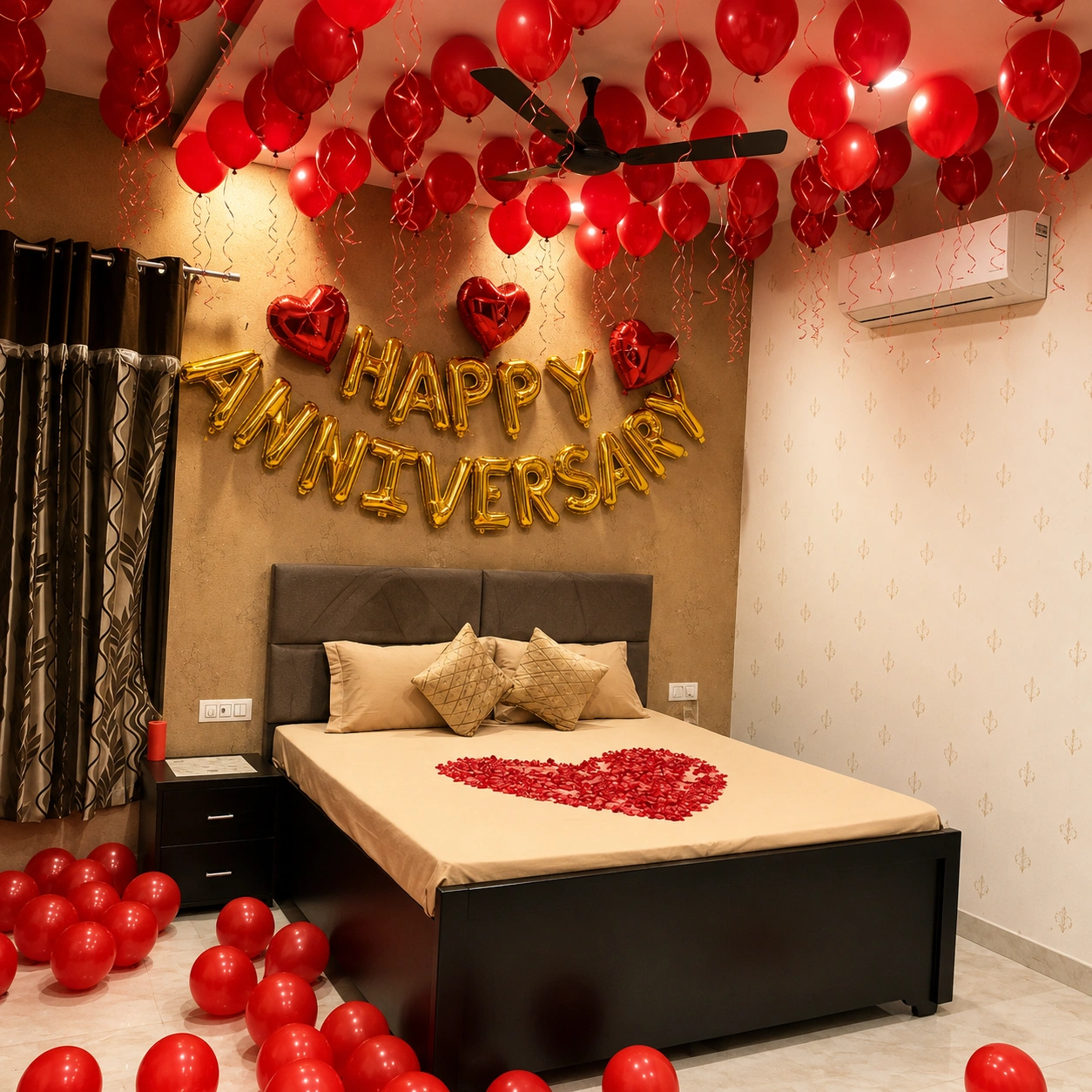 Simple Room Anniversary Decoration