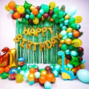 Green Dinasour Theme Birthday Decor