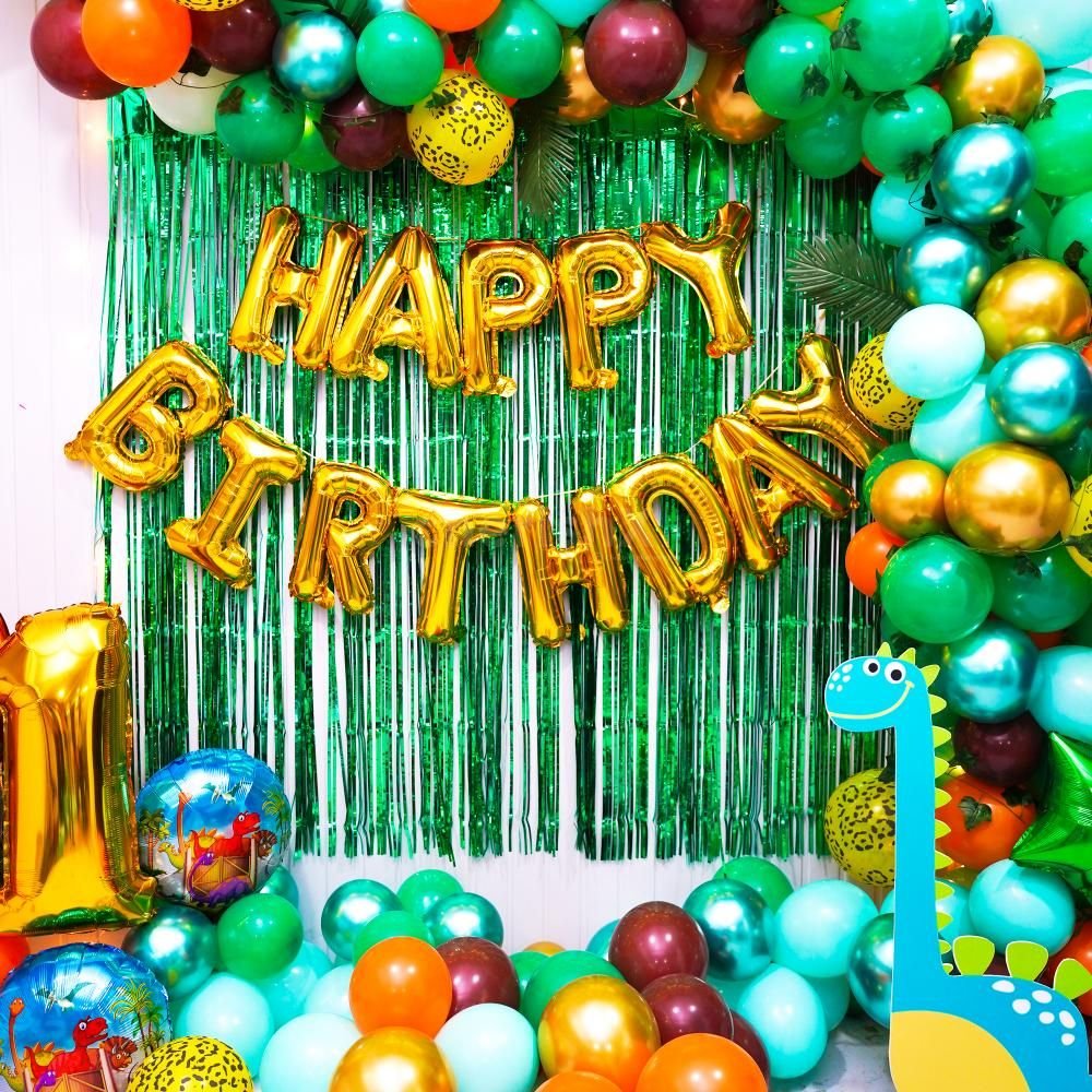 Green Dinasour Theme Birthday Decor - Image 2