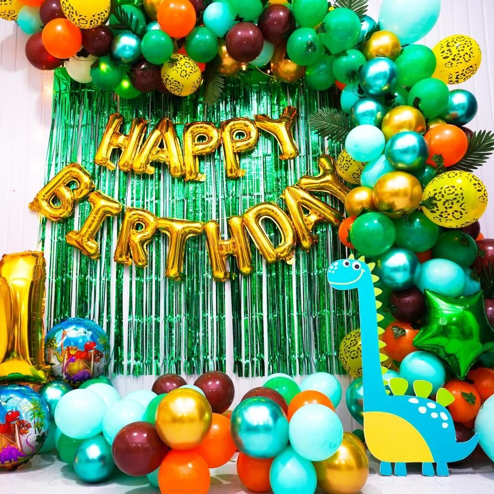 Green Dinasour Theme Birthday Decor - Image 3