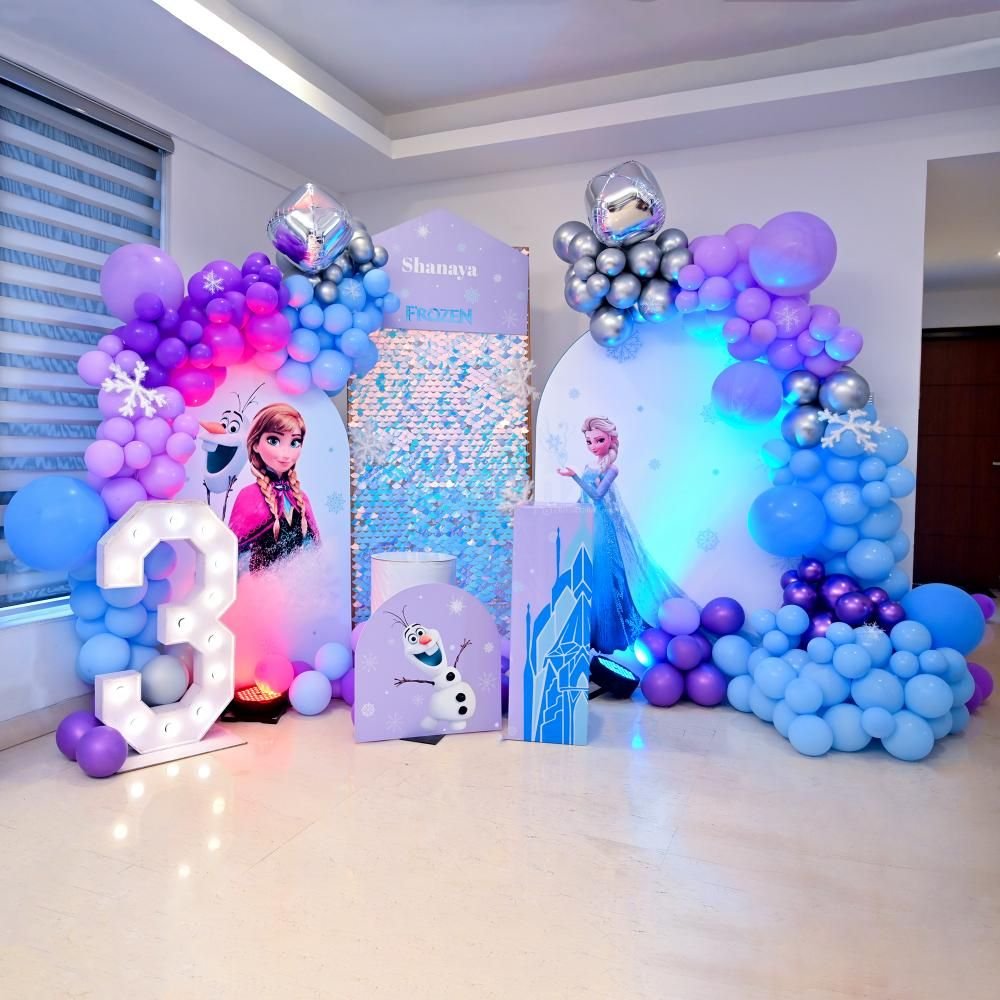 Elsas Magical Frozen Theme Kids Birthday Decoration - Image 2