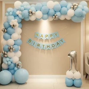 Blue Balloon Decoration