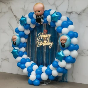 Cute Boss Baby Balloon Ring Decor