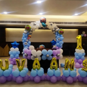 Cocomelon Theme Birthday Decoration In Party Hall