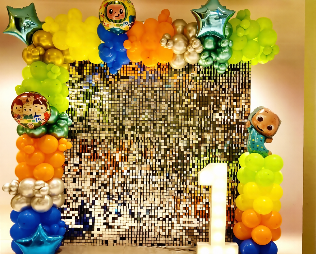 Colorful Cocomelon Sequin Decor