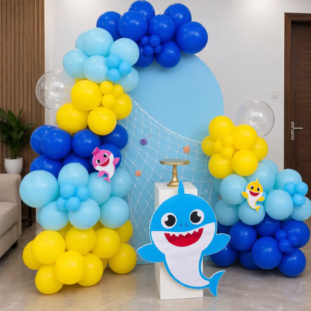 Baby Shark Ocean Adventure Birthday Decoration - Image 2